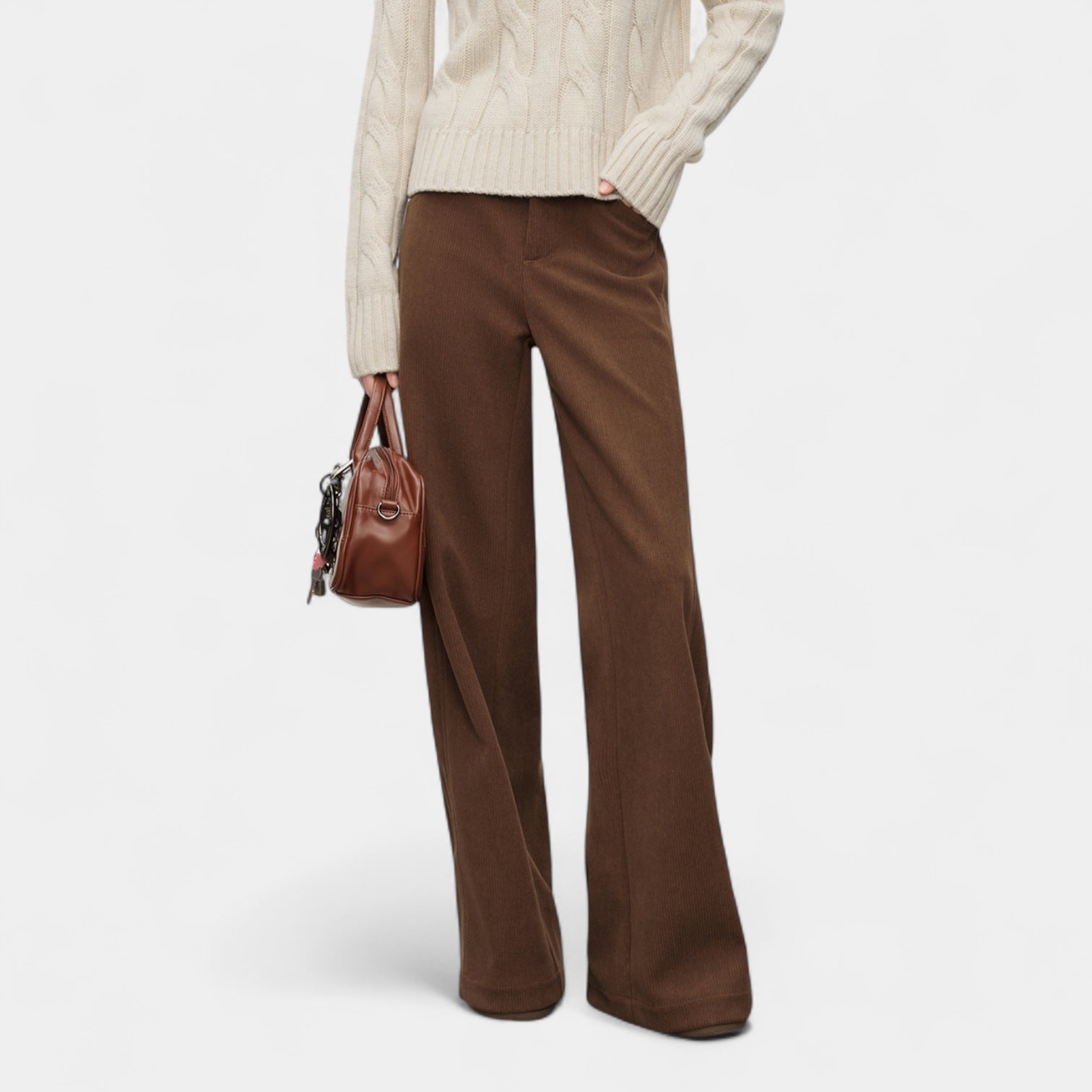 Cendare Women's Corduroy Wide Leg Trousers