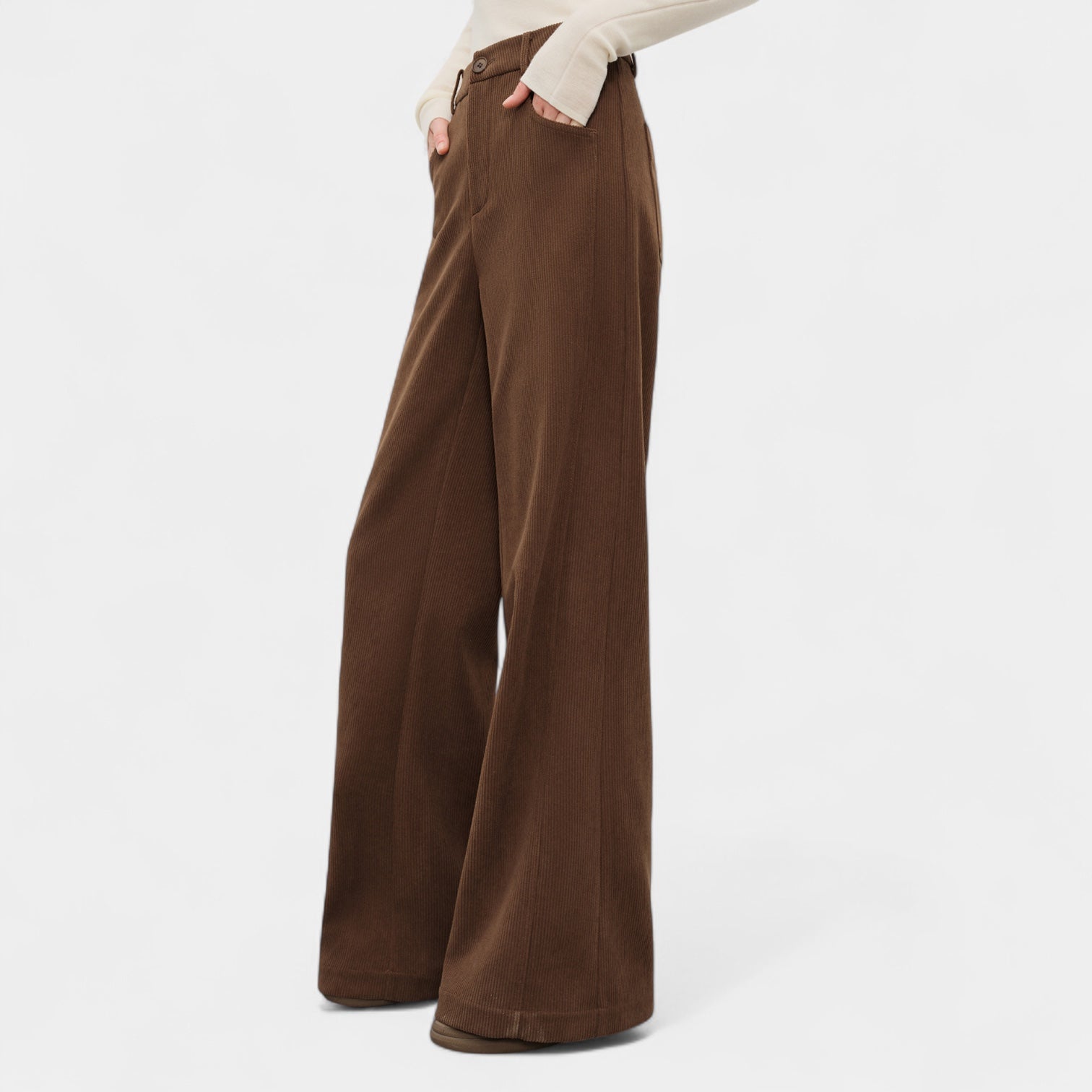 Cendare Women's Corduroy Wide Leg Trousers